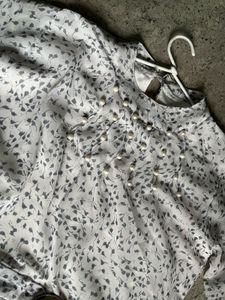 Floral Print Long Sleeve Dress