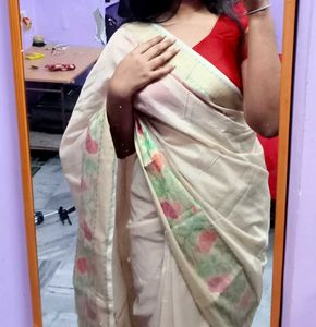 Elegant Floral Saree