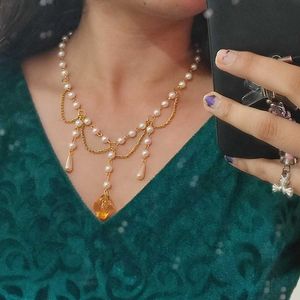 Amber Glamour Necklace