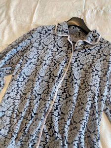 Grey Trendy Floral Shirt☀️