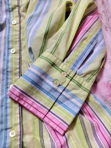 Striped Button-Down Shirt