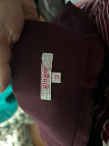 Burgundy Leggings