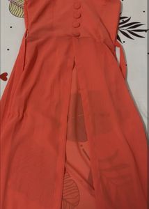 Red Sheer Duster Top