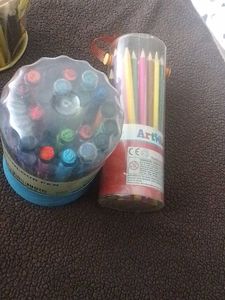 Variety of Colourpencil &amp; Pen