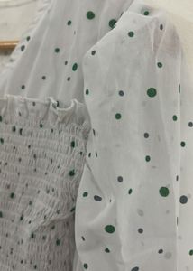 Polka Dots Full Sleeve Top