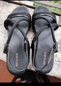 2 Black Strappy Heels