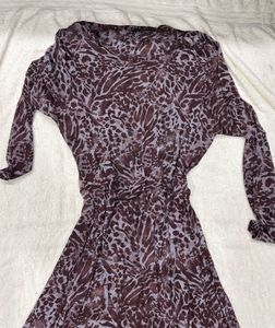 Y2k Animal Print Dress