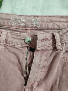 light pink wide leg jeans