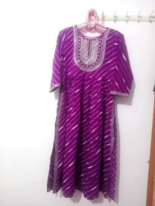 New Nyra Cut Purple 💜 Kurti