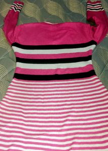 Pink Striped Sweater Tunic