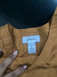 Brown Button-Down Sleeveless Top