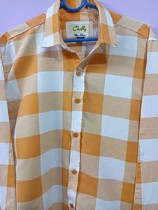 Orange checkered shirt
