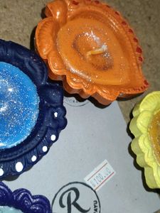 Set of 4 Decorative Diyas