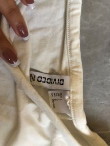 H&amp;M Basic Crop White Tshirt