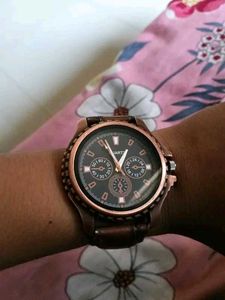 Leather Analog Watch