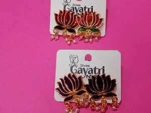 Lotus Design Earrings