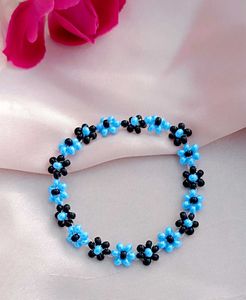 &#34; Beaded Flower Bracelet - Handmade With Love &#34;