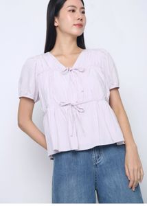 Pretty Lavender Tie Top