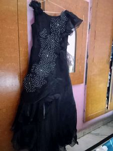 Black Embellished Party Dress