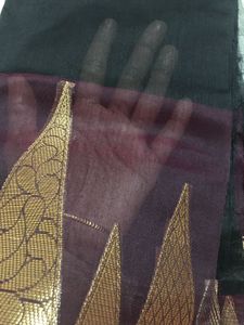 Black Cotton Silk Fabric
