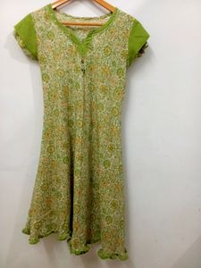 Natural Green Soft Kurti💚