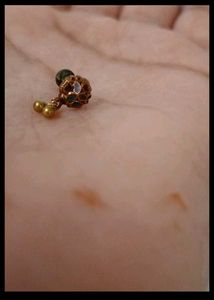 2 Pure Gold-toned Stud Nose pin ( 22 Crt)