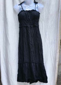 I. Black long dress