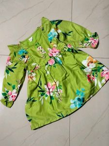 Green Frock 9-12 Months