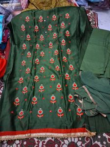 Beautiful All Over Embroidery Work Dress Metirial