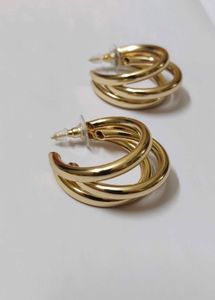 H&m 3 layer Hot Round Earrings(Freebie Also)