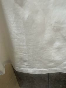 White Tshirt With Red Shiny On