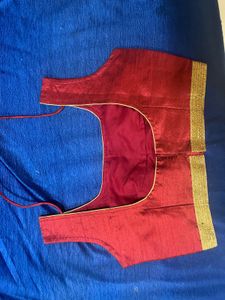 Maroon Readymade Saree Blouse