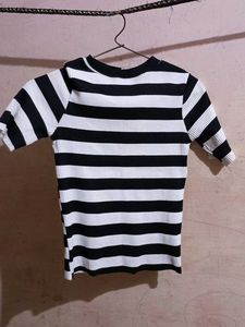 Striped Ribbed Top