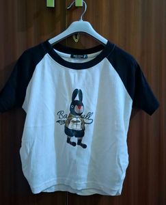 Cute Rabbit Graphic T-Shirt