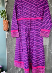 Purple &amp; Pink Print Dress