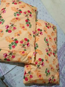 Floral Print Pillow Covers (POLY CREPE) Set Of 1