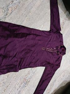 Elegant Purple Kurta Pajama Set