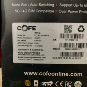 COFE WiFi 6 Wireless 4G SIM Router