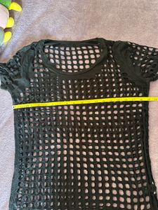 Black Cutout Tee