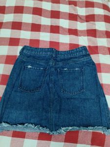 Denim Mini Skirt