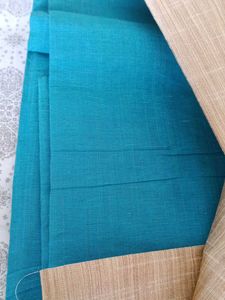 Suit Material Beige And Blue