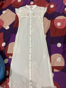 White Stlyishh Kurti