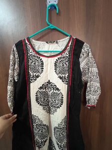 Black &amp; White Kurta