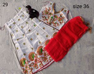 No.36 White Lehanga Choli