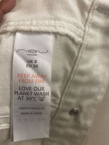 White denim Jacket, Sleeveless, Size 8