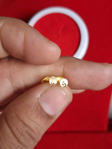 Heart Stud Earrings Gold