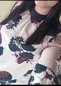 Floral Print Back Design Top