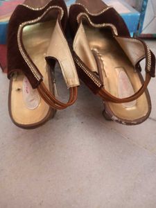 Brown Slingback Flats
