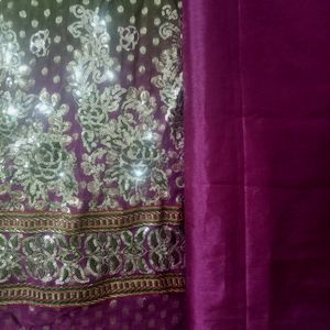 Beautiful Purple Dress Material
