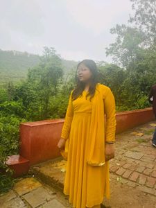 Elegant Yellow Anarkali Kurta